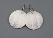 Sparkly textured Sterling Silver Earrings